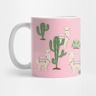 Alpaca with cacti Mug